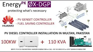 PV Diesel Controller Multan 100KW Huawei with 110 KVA Diesel Genset