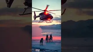 Arctic Rescue #ArcticRescue#SnowstormScene#IceAndSnow#SurvivalStory#HelicopterRescue#FrozenWorld