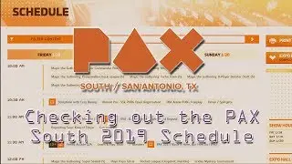 Checking out PAX South 2019's Schedule