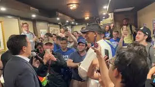 Rally at NBC - Debate - Yang Gang Meeting Andrew Yang