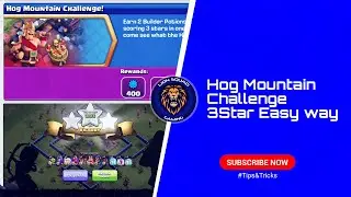 Hog Mountain Challenge - 3 Star Easy way (Clash of clans)