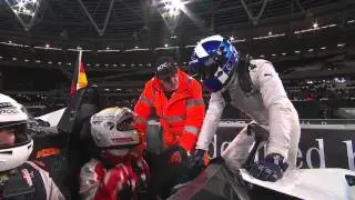 ROC London 2015 - Coulthard does Usain Bolt impression