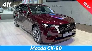 Mazda CX-80 2024 Review 4K | Takumi Plus (Exterior - Interior) 6 seater