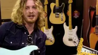 Justin Derrico, Guitarist for Pink, at LsL Instruments NAMM