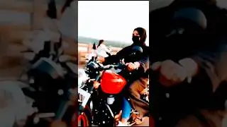 hijab girl rider hijab girl riding Royal Enfield #shorts #hijab #rider #royalenfield #ytshorts