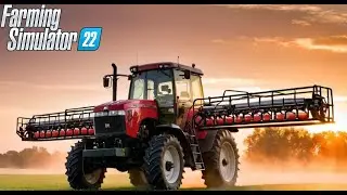 Spraying liquid nitrogen on our corn and mowing our yard Farming Simulator 22 first gen farmer RP!!!