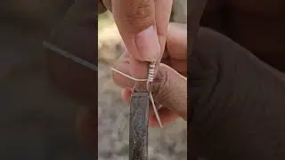 Fishing knot that wraps around hook