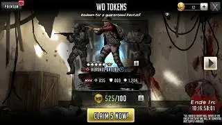 TWD RTS: 5x WD Tokens, 10x 5* Tokens,  6x 4* Weapon Tokens PULL!