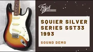 SQUIER SILVER SERIES SST33 1993 (Sunburst) | Sound Demo