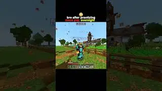 bro after practicing mace pvp overnight 🙄 #minecraft #mha