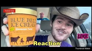 Reaction to Blue Bell Cinnamon Twist Ice Cream Review