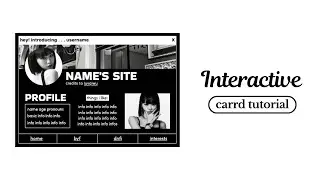 dark interactive carrd tutorial - cr luvqiwu