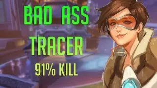 Surefour - Bad Ass Tracer (91% Kill) - Overwatch Highlights #11