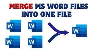 How To Merge Ms Word Files Into One File | Combine Ms Word Documents