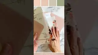 Spring Wedding Colors - Blush Pink and Sage Green Vellum Wedding Invitations #shorts