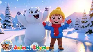 Snow Bear Slides on Ice Road 🐻❄️ | Fun Winter Song for Kids