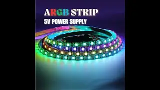 WS2812 RGB 5050 SMD Addressable LED Strip 1 Meter 60 LEDs | 5V Flexible Light Strip