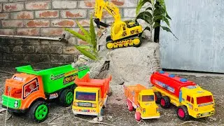 Jcb cartoon video/ mini tructor trolley/ Jcb Truck bus/ crazy kids collection 