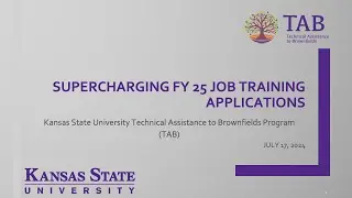 PLC Session 305: Supercharging FY25 Job Training Applications