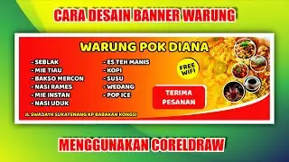 CARA DESAIN SPANDUK WARUNG DI CORELDRAW