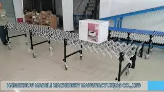 Flexible skate wheel conveyor