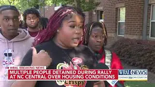 Multiple people detained during protest on North Carolina Central University campus