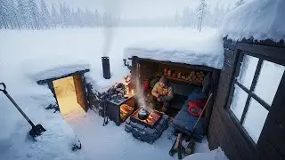 Surviving Winter Alone in a Hidden Underground Shelter Beneath Deep Snow ❄️🔥