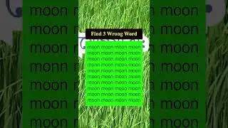Find Wrong Word #brainteaser #find #puzzle #search #riddle