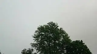 Smokey skies create Pinkish Sun effect.