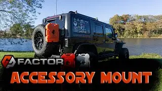 GP Factor Jeep JK HD Hinge Accessory Mount - Rotopax & Maxtrax