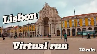 Lisbon. Virtual Running Video For Treadmill with Music In #Lisbon