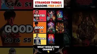 Stranger Things Seasons Tier list #strangerthings #netflix #eleven #shorts