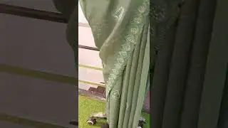 New fancy paper silk saree pista green colour#viral saree