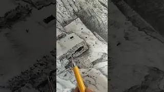 Creative perspective stone details by graphite #shorts #pencil