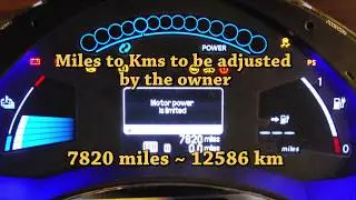 Nissan Leaf Instrument Cluster Japanese to English Conversion