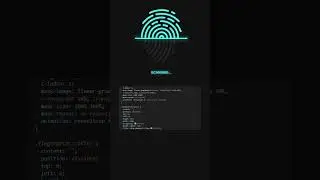 Fingerprint Scanning Animation Using HTML CSS | CSS Animation Shorts  #coding