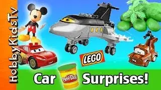 Mickey Mouse and Lightning McQueen Play-Doh Surprise Eggs