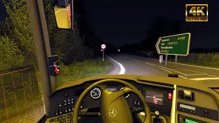 Mercedes-Benz New Travego 16 SHD in ETS2[1.46] [Euro Truck Simulator 2] - Steering Wheel Gameplay