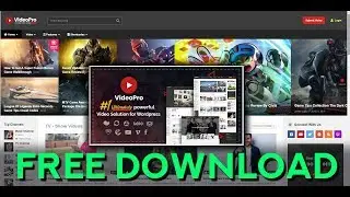 VideoPro &ndash; Video WordPress Theme  Free Download