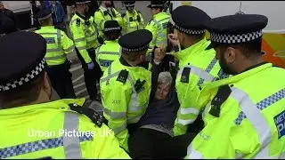 Police arrest Extinction Rebellion activists at Marble Arch in London