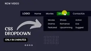 How To Make Drop Down Menu Using HTML And CSS | HTML Website Tutorials