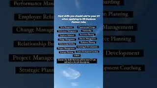 Hard skills you should add to your CV when applying to HR Business Partner roles