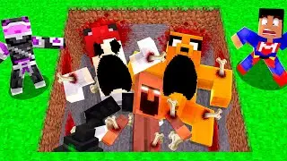 ENCONTRÉ TODOS LOS CUERPOS GIGANTES ENTERRADOS EN MINECRAFT TROLL 😱