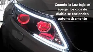 AutosLed: Personalización de Faros Kia Optima 2014