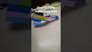 how to make super easy working lego gun