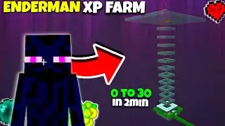 NEW BEST Enderman XP Farm in BEDROCK 1.21😍 | Minecraft pe Hardcore 