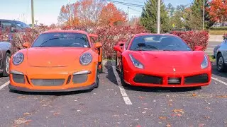 Awesome Supercars At New Jersey Cars and Coffee! 488 Pista, GT3RS, Huracan & More!