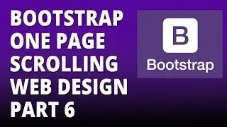 Bootstrap one page scrolling site part 6 - Twitter Bootstrap