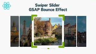 Slider Animation in React with Swiper JS & GSAP | #swiper #reactjs #gsap