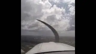 Want to see a lap in an airport traffic pattern, rain storm, and sunny skies in less than a minute?